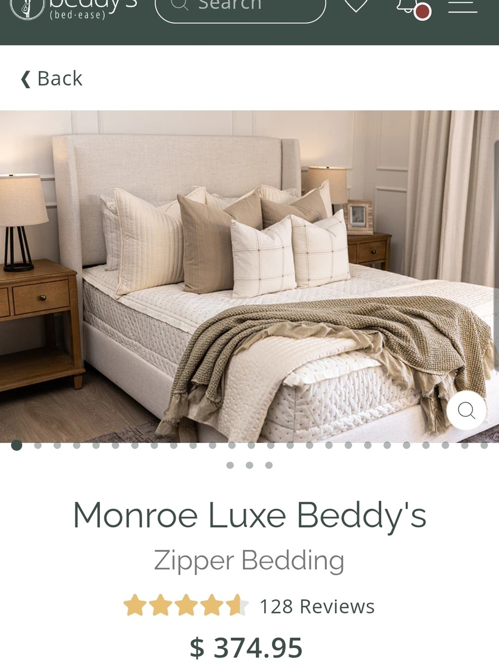 Beddy's Luxe Twin Monroe (2 Sets Available)